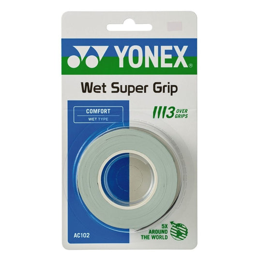 Yonex Wet Super Grap (3-Pack, Powder Green)