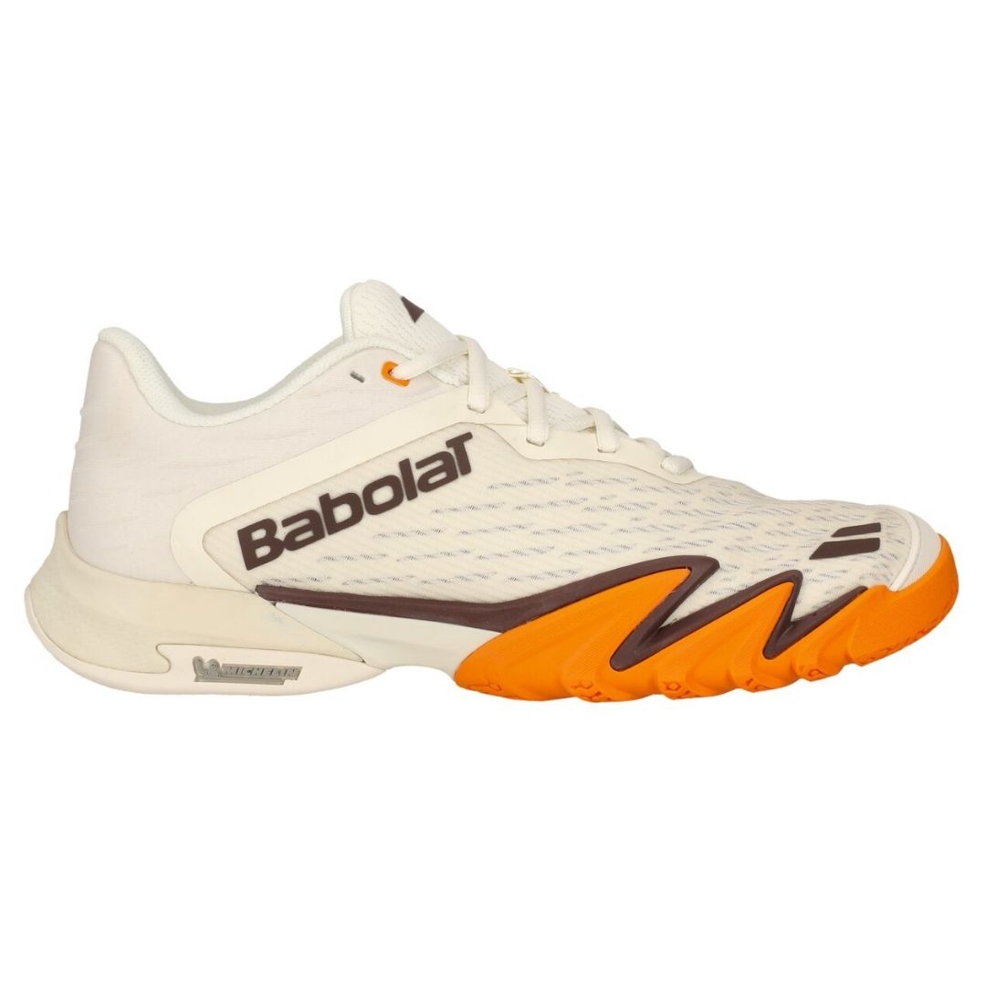 Babolat Jet Premura 3 Men Padel Shoes (Cream/Orange)