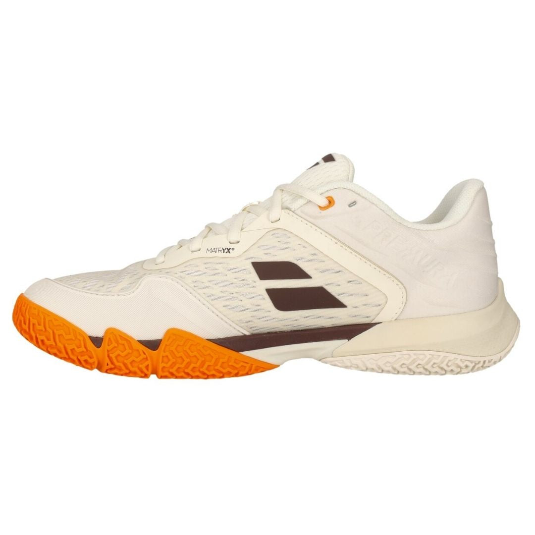 Babolat Jet Premura 3 Men Padel Shoes (Cream/Orange)