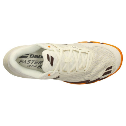 Babolat Jet Premura 3 Men Padel Shoes (Cream/Orange)