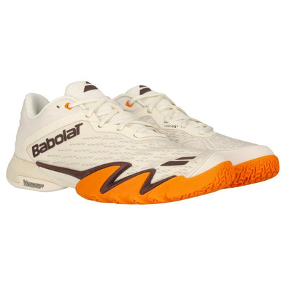 Babolat Jet Premura 3 Men Padel Shoes (Cream/Orange)