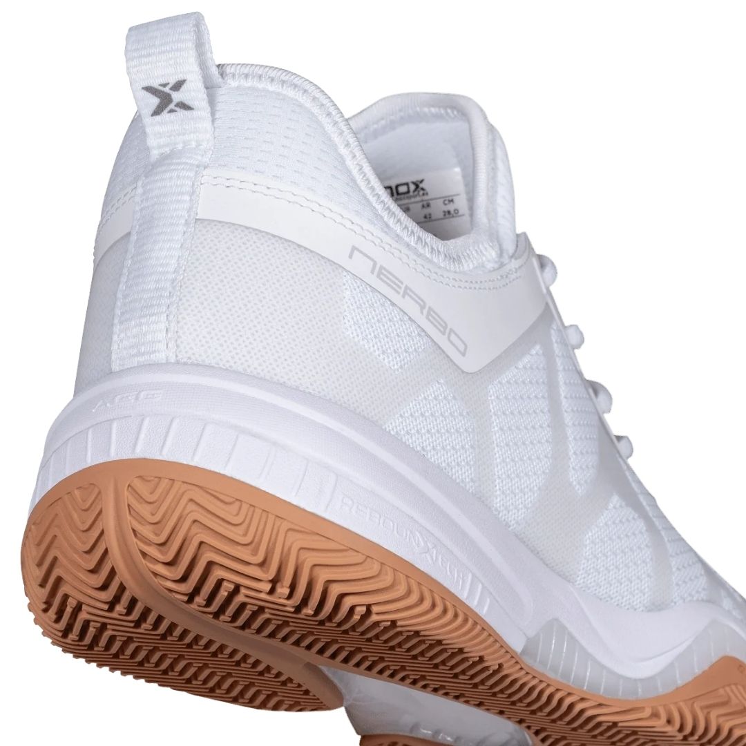 Nox Nerbo Padel Shoes (White/Gym Rubber)