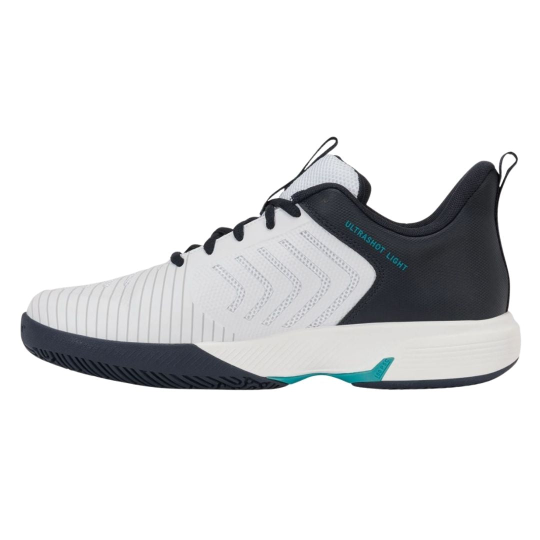 K-Swiss Ultrashot Light Padel Shoes (White/Carbon/Baltic)