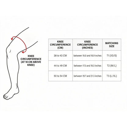 Floky Knee Support (Right, Black)
