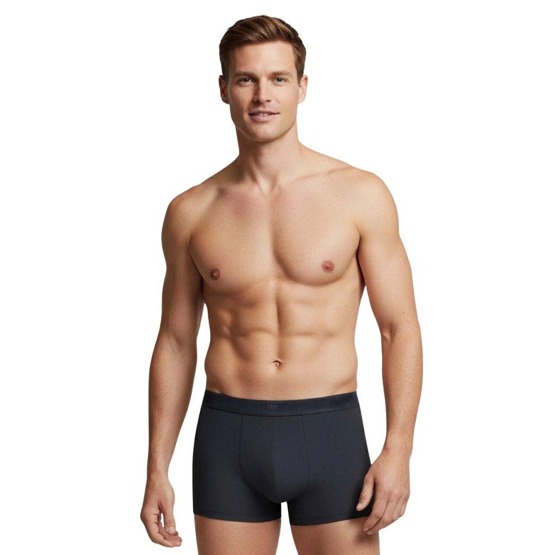 Impetus Plain Boxer Shorts (2-Pack, Blue+Navy Blue)
