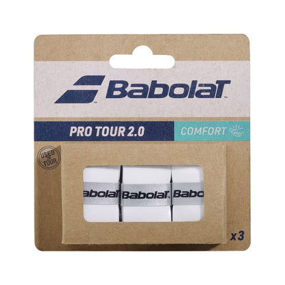 Babolat Pro Tour 2.0 Overgrip (3er-Pack, Weiß)