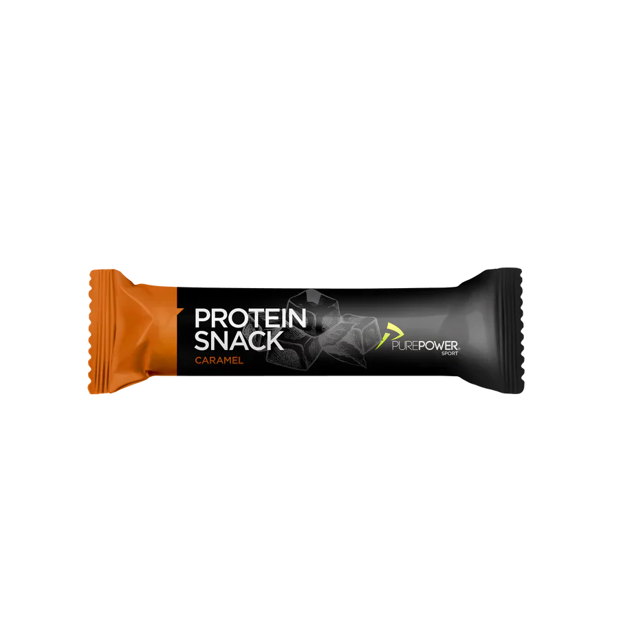 PurePower Protein Snack Karamel smag (1 stk af 50 gram) – Mypadellife.com
