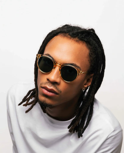 MessyWeekend New Depp Sunglasses (Champagne Green)