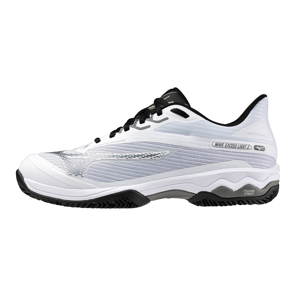 Mizuno Wave Exceed Light 2 Herren (Weiß/Metallic-Grau/Schwarz)