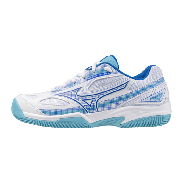 Mizuno Break Shot 4 CC Women (White/Mugen Blue/River Blue)