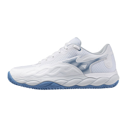 Mizuno Wave Enforce Court CC Women (White/Parisian Blue/Plein Air)