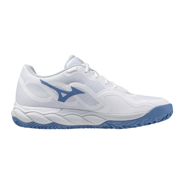 Mizuno Wave Enforce Court CC Women (White/Parisian Blue/Plein Air)