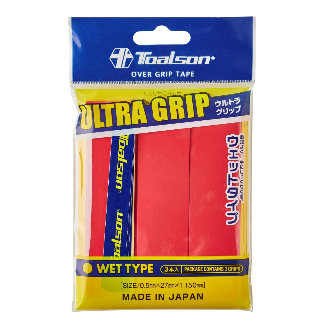 Toalson Ultra Grip 3-pack (Red) padellife