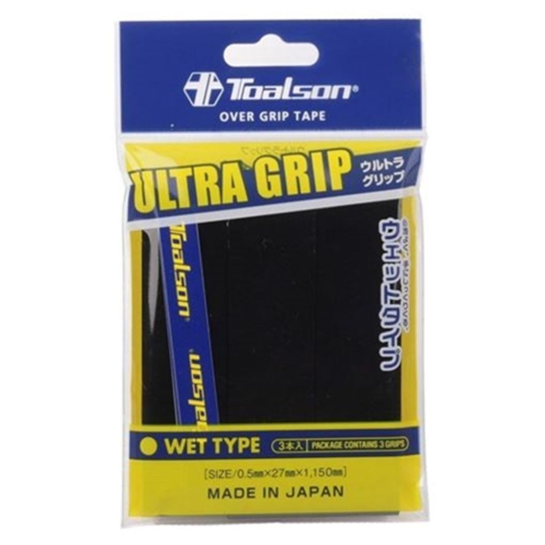 Toalson Ultra Grip 3-pack (Black) padellife