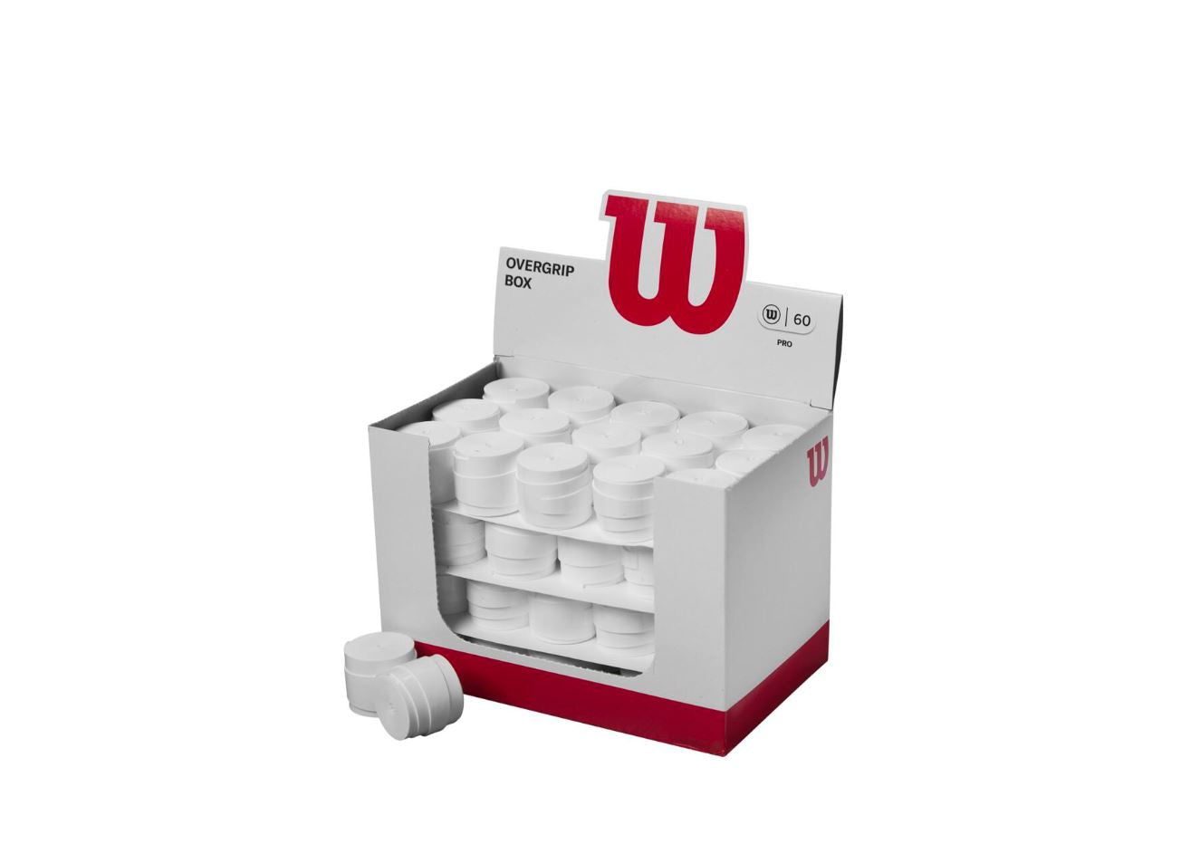 Wilson Pro Overgrip (White, 60-pack) – Mypadellife.com