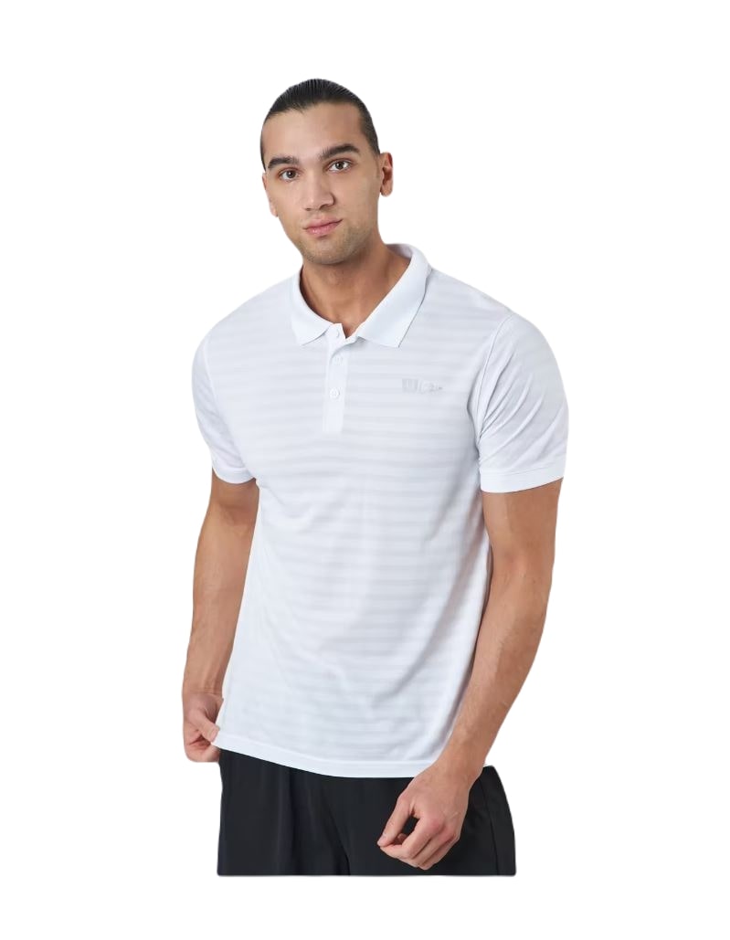 Wilson Bela Stripe Polo Ii (White) - Mypadellife.com