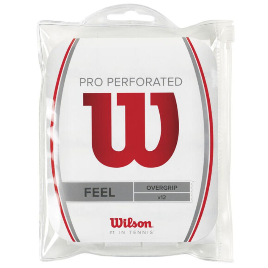 Wilson Pro Overgrip Perforated (12-pack, White) padellife