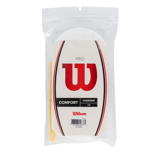 Wilson Pro Overgrip (White, 30-pack) padellife