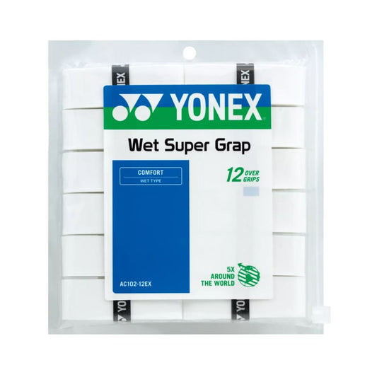 Yonex Wet Super Grap (12-pack, White)