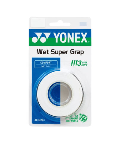 Yonex Wet Super Grap (3-pack, White)