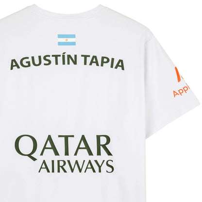 Nox Agustin Tapia Sponsors AT10 T-shirt (White) - Padellife