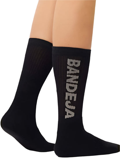 Cuera Bandeja Padel Socks (2-Pack, Black/Sand)