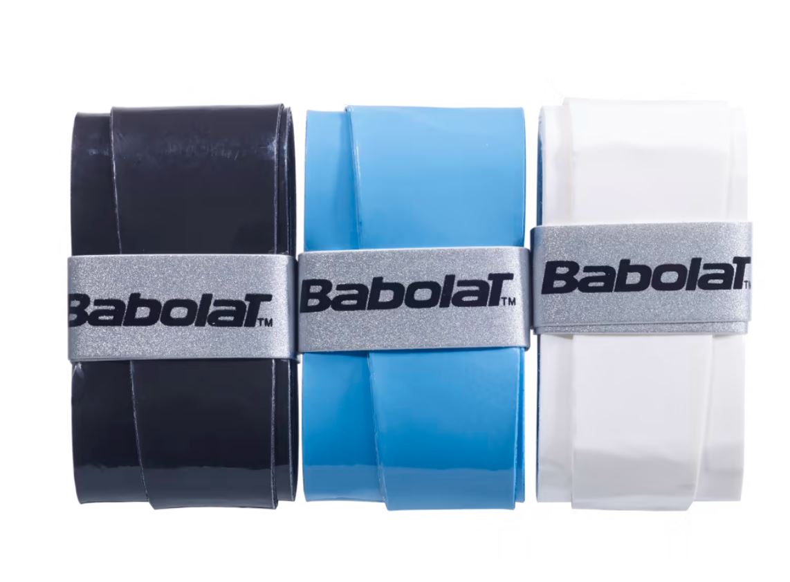 Babolat My Overgrip (3-Pack, Black/Blue/White)