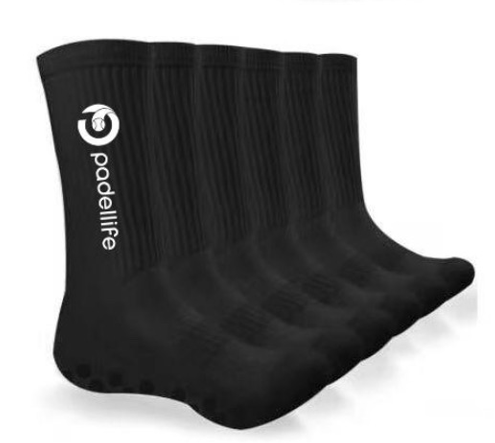 Padellife Grip Socken (1 Paar, Schwarz)
