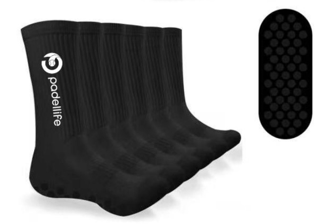 Padellife Grip Socks (1 Pair, Black)