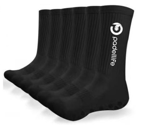 Padellife Grip Socken (1 Paar, Schwarz)