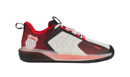 K-Swiss Ultrashot 3 (Bright White/Stretch Limo/High Risk Red)