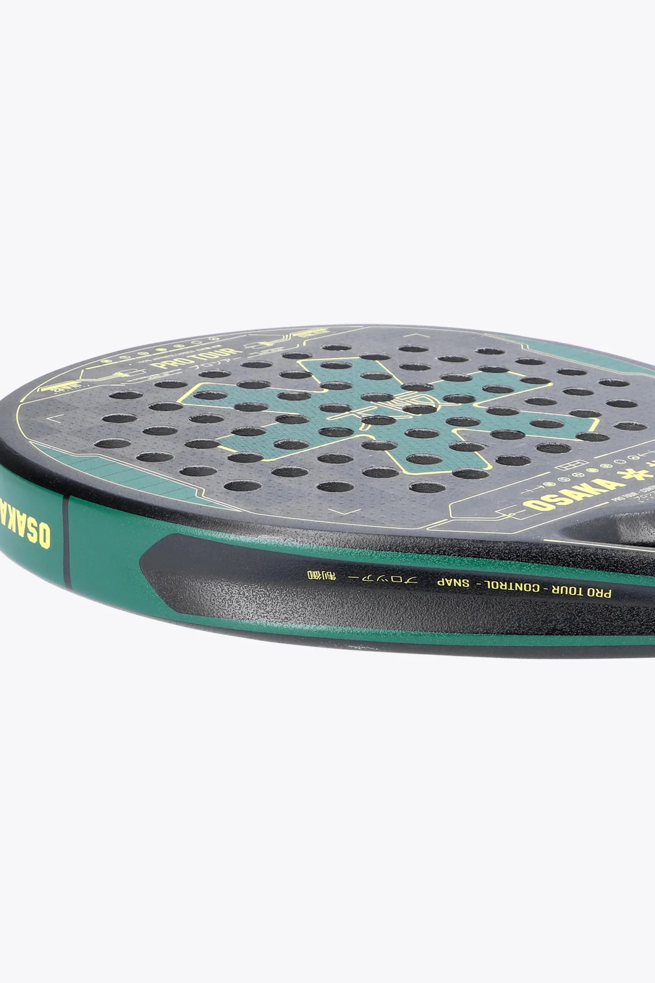 Osaka Rackets Osaka Pro Tour Control Touch 2023 Padel Racket (Green/Yellow ...