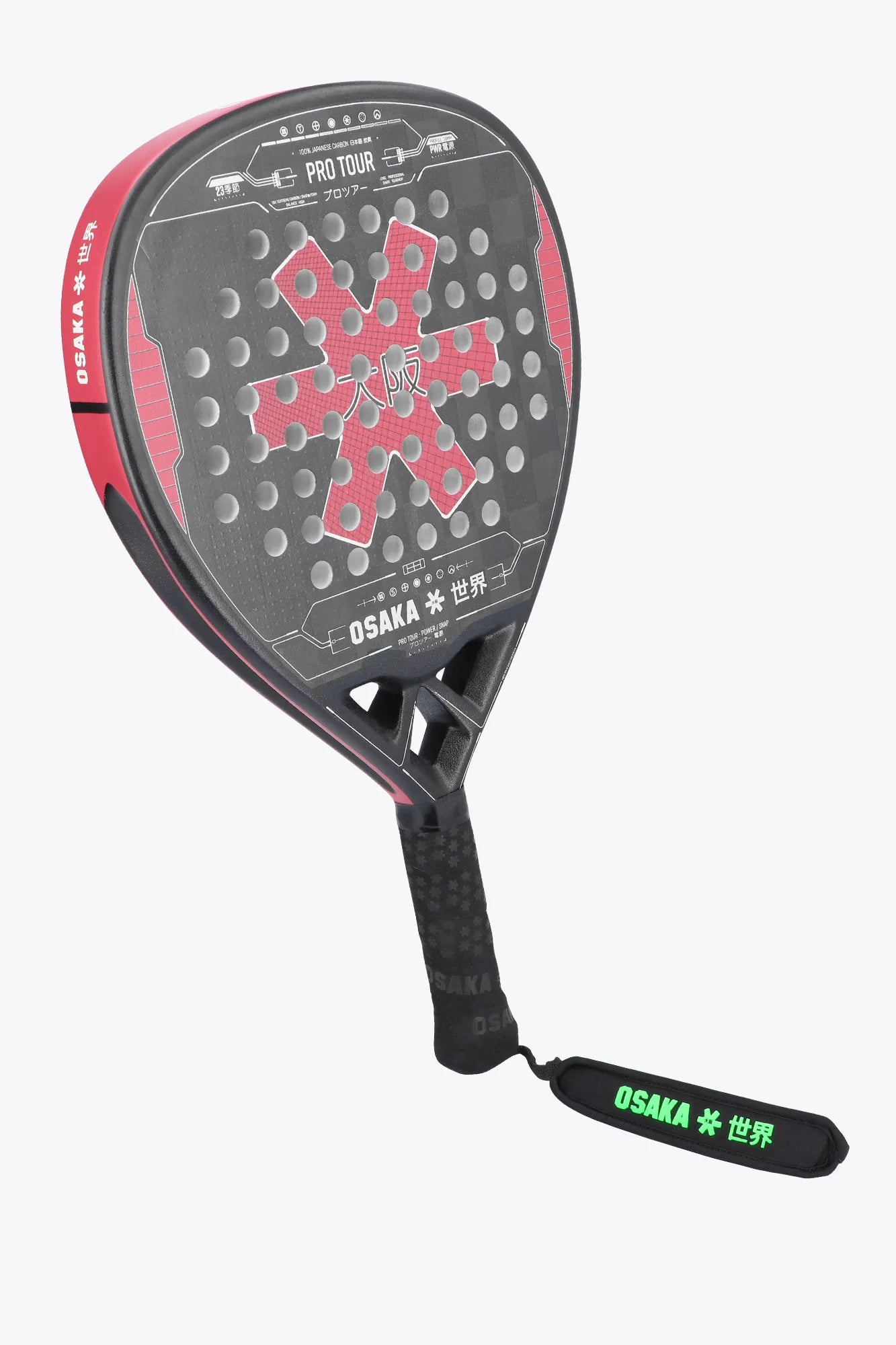 Osaka Rackets Osaka Pro Tour Power Snap 2023 Padel Racket (Maroon/Grey) — Mypadellife.com