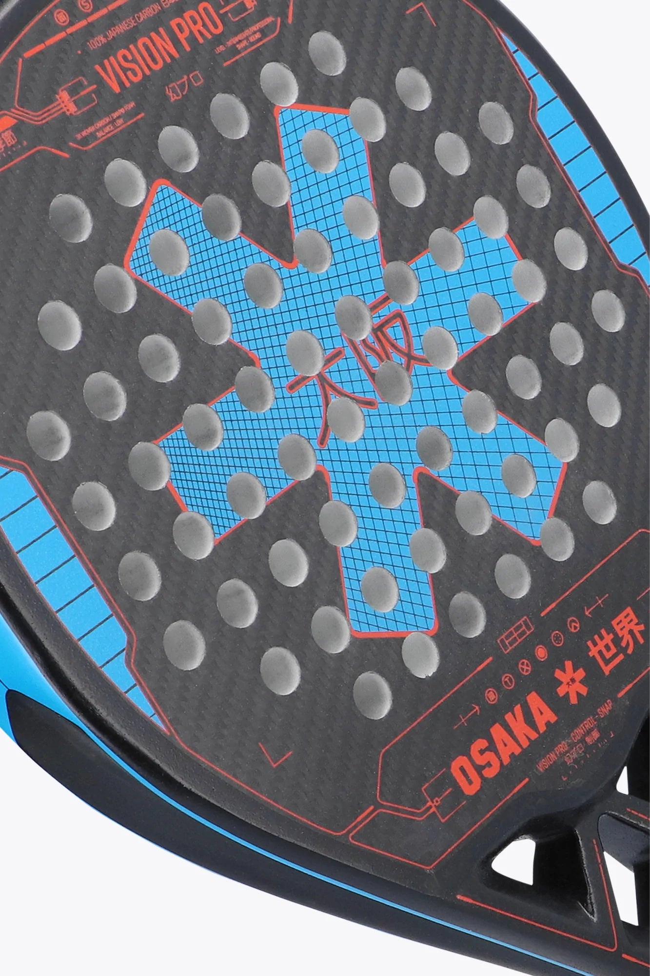 Osaka Rackets Osaka Vision Pro Control Snap 2023 Padel Racket (Blue) — Mypadellife.com