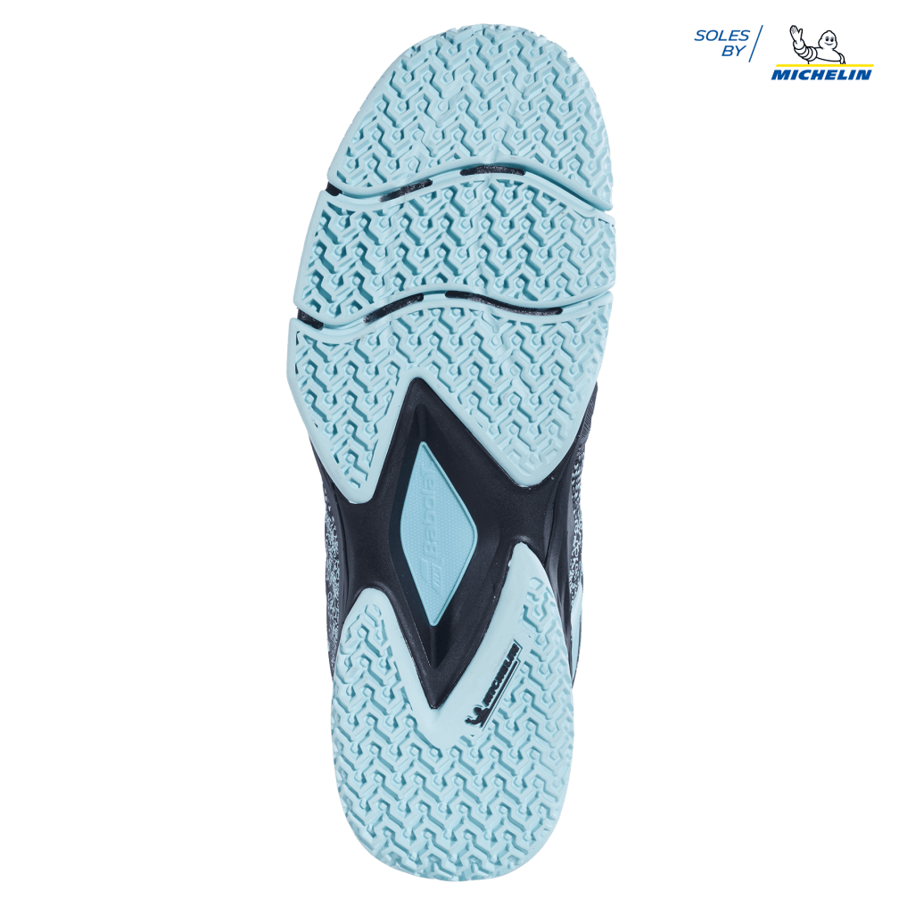 Babolat Sensa Women Padel Shoes (Black/Turquoise)