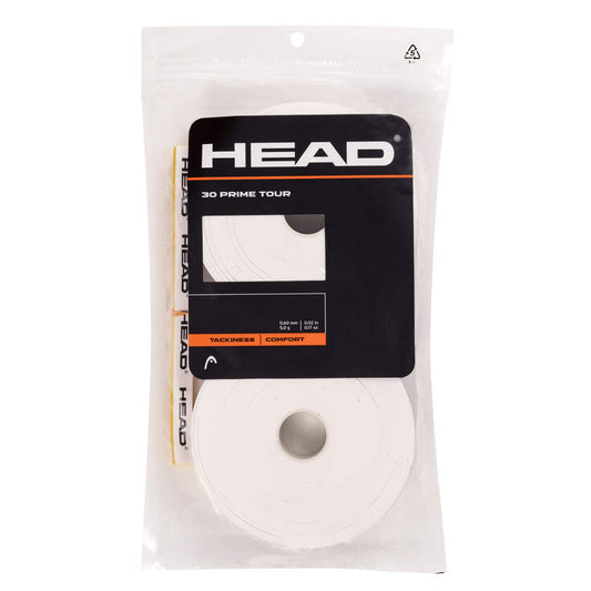 Head Prime Tour Overgrip (30-Pack, White)