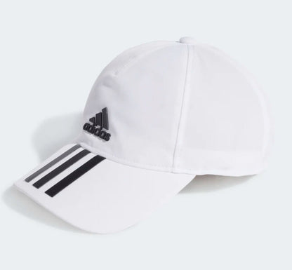 Adidas 3-Streifen-Baseballkappe (weiß)