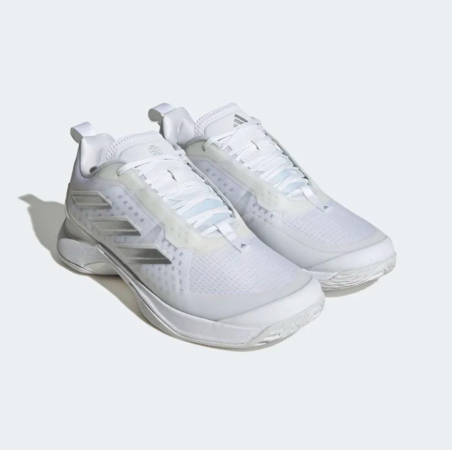 Adidas Avacourt Shoes (Cloud White/Silver Metallic/Cloud White)