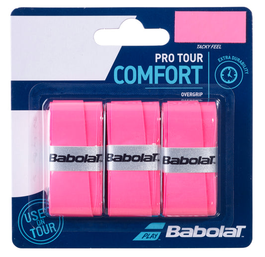 Babolat Pro Tour Overgrip (3-pack, Pink)