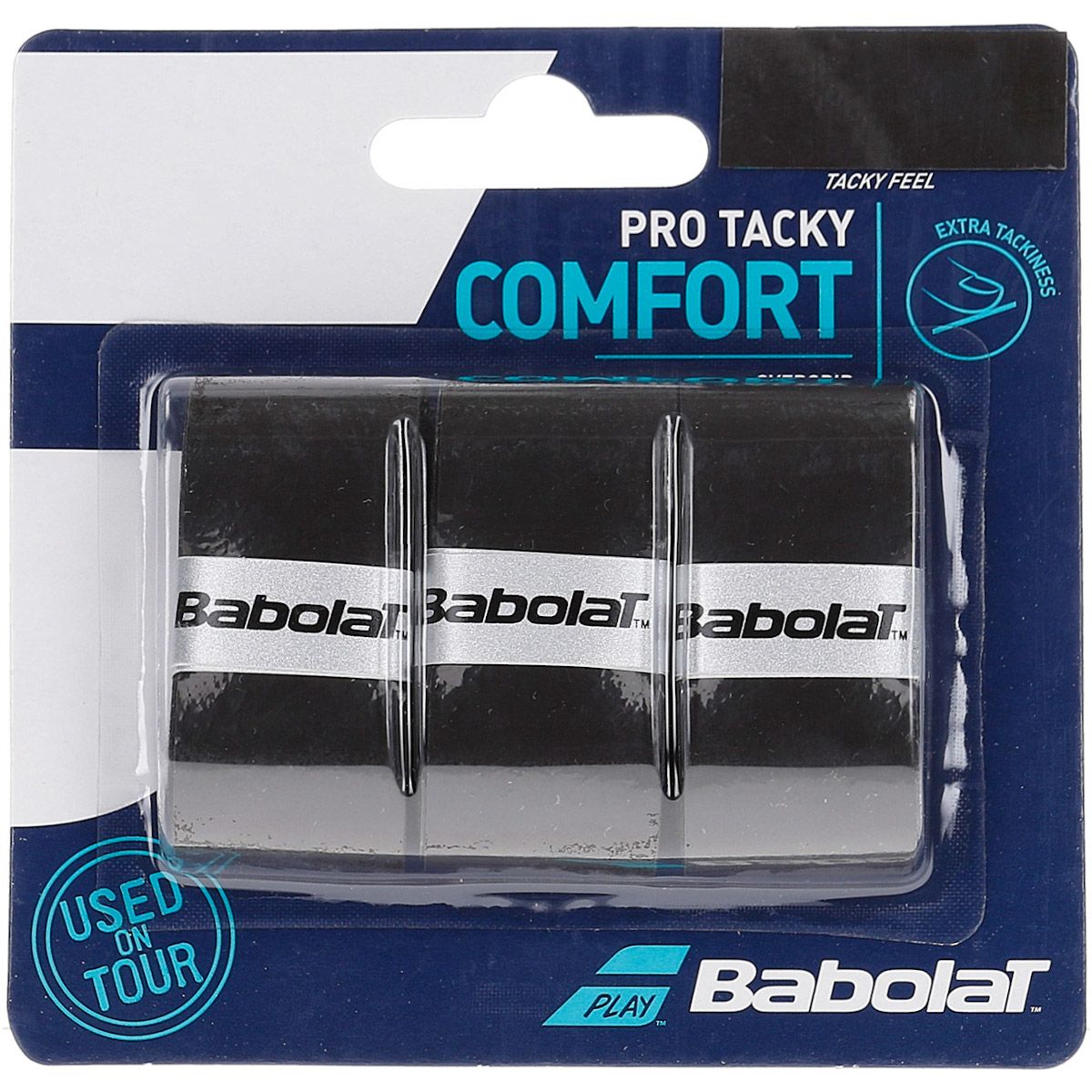 Babolat Pro Tour Overgrip (3-pack, Black)