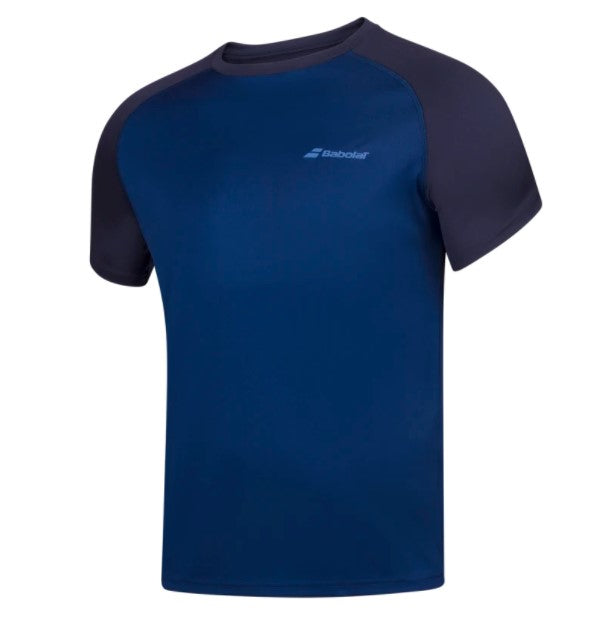 Babolat Play Crew Neck Tee (Blue)