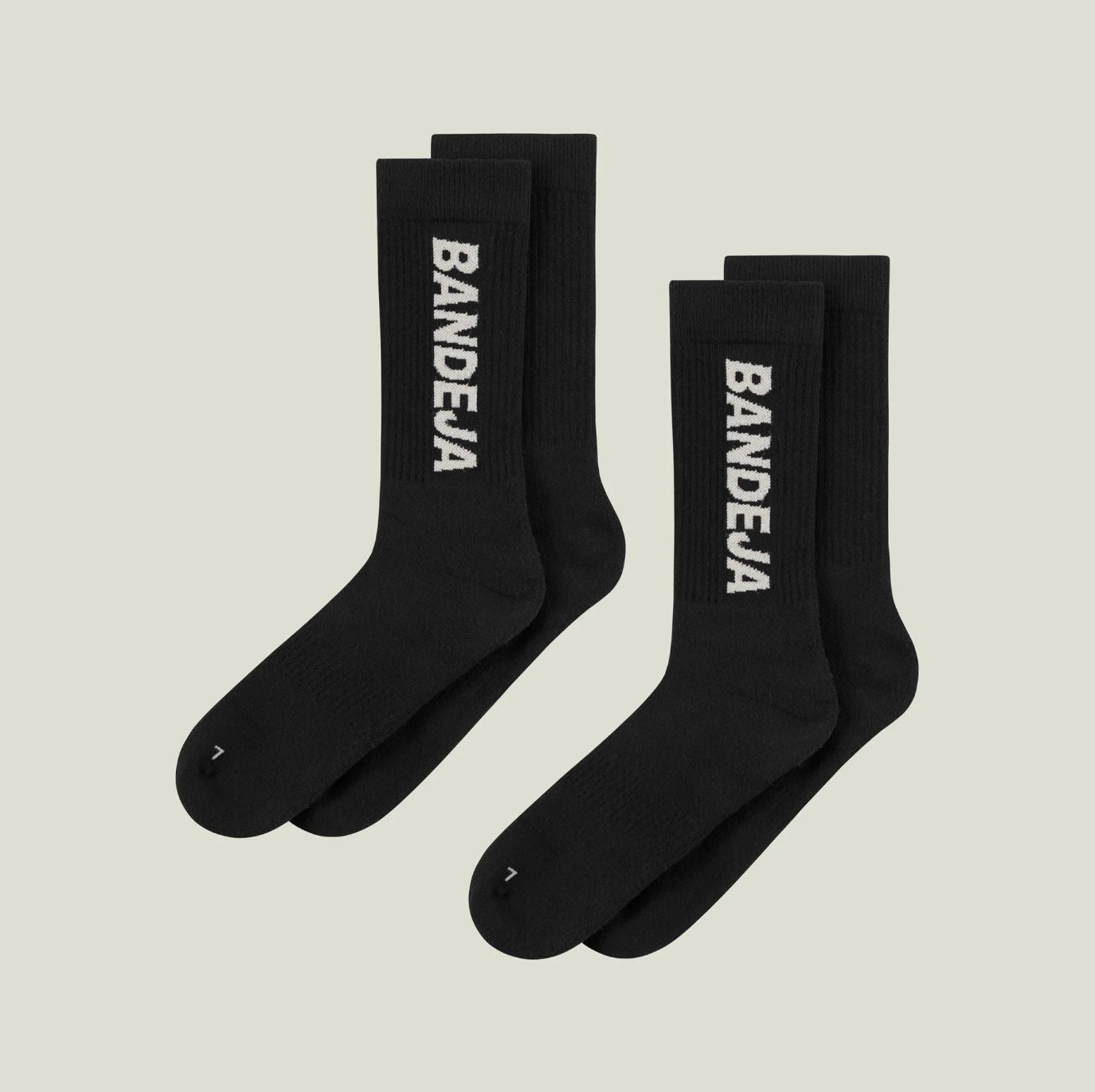 Cuera Padel Crew Socks (2-pack, Black)