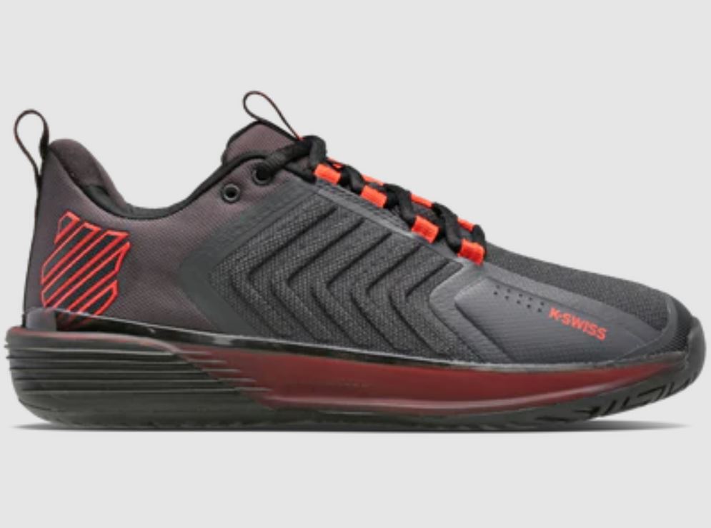 K-Swiss Ultrashot 3 Padel Shoes (Asphalt/Jet Black/Spicy Orange)