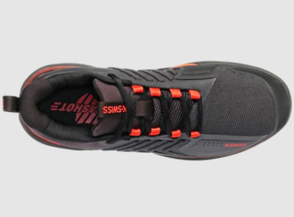 K-Swiss Ultrashot 3 Padel Shoes (Asphalt/Jet Black/Spicy Orange)