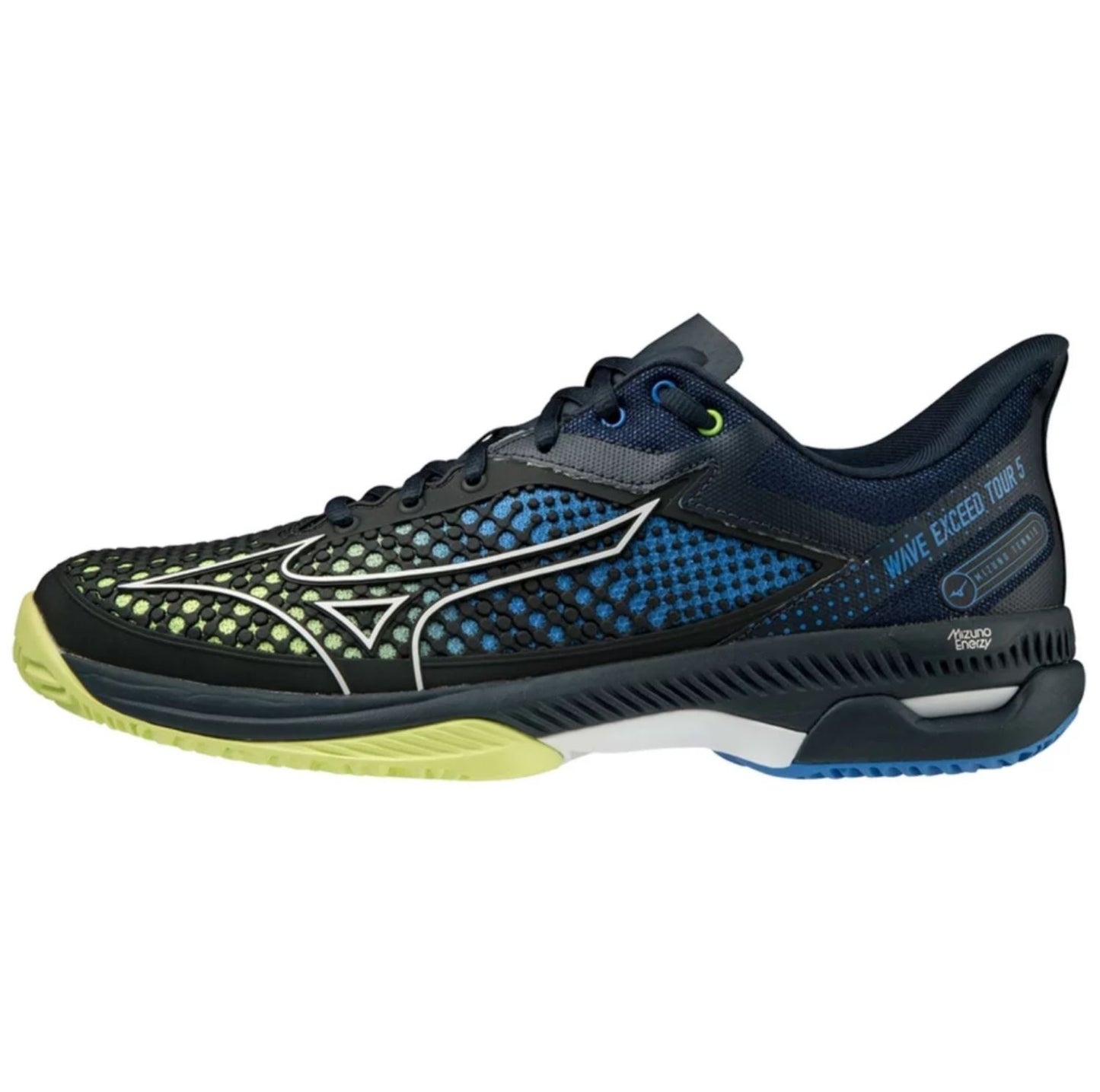 Mizuno Wave Exceed Tour 5 CC Mens Padel Shoes (Navy/Blue/Green)