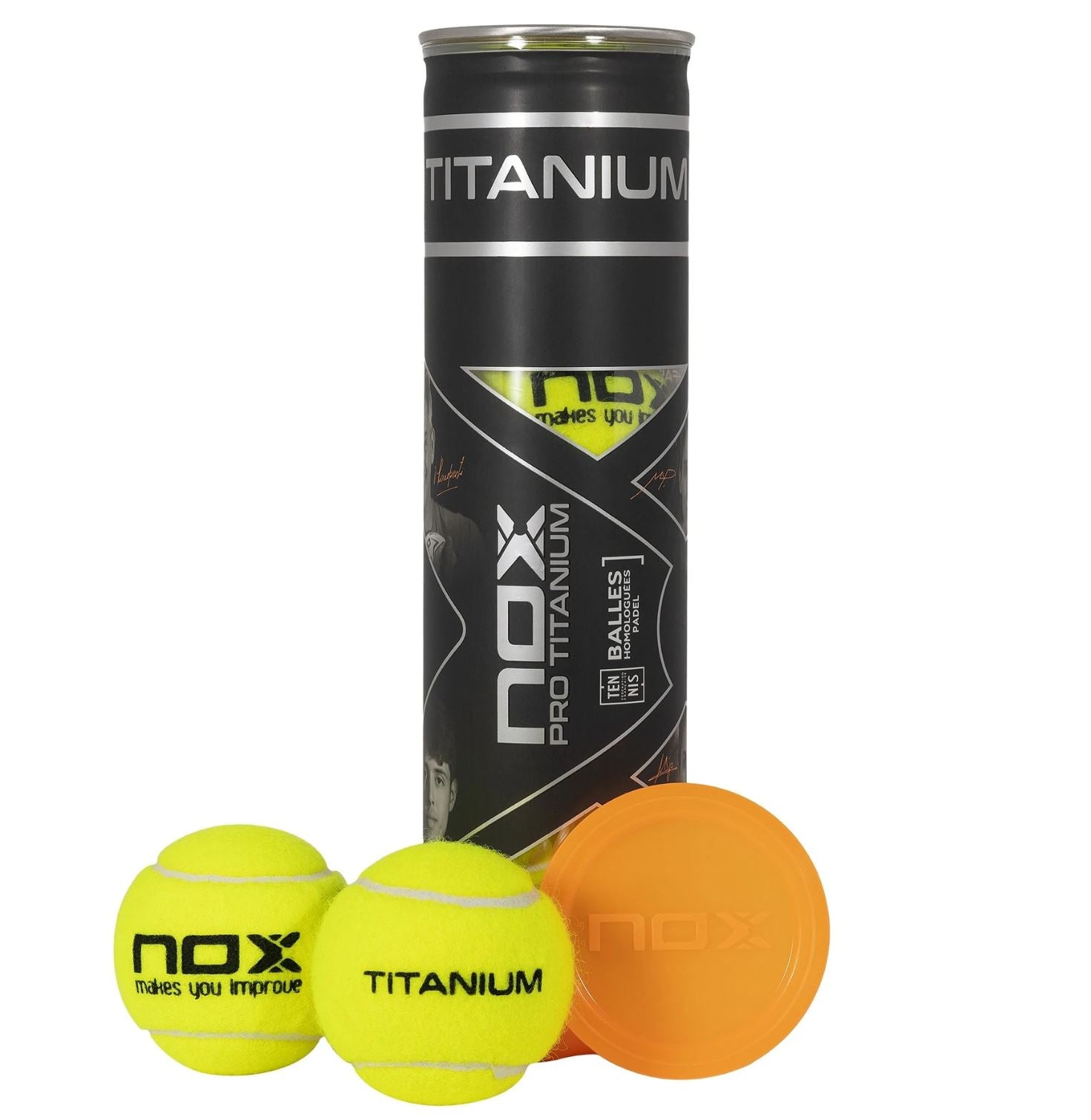 Nox Pro Titanium Padel balls (4 pcs)