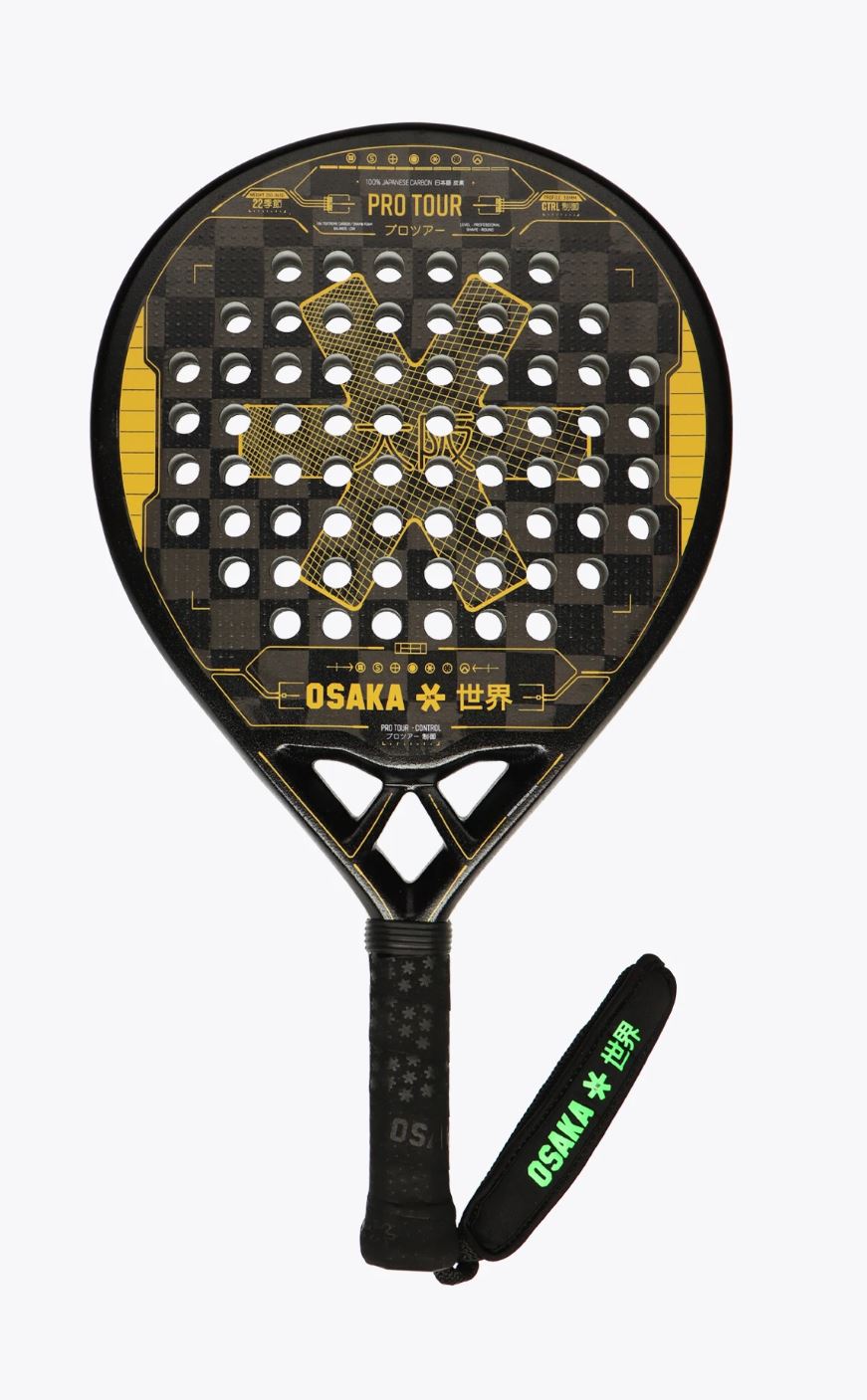 Osaka Pro Tour Control 2022 Padel Racket (Orange/Black)