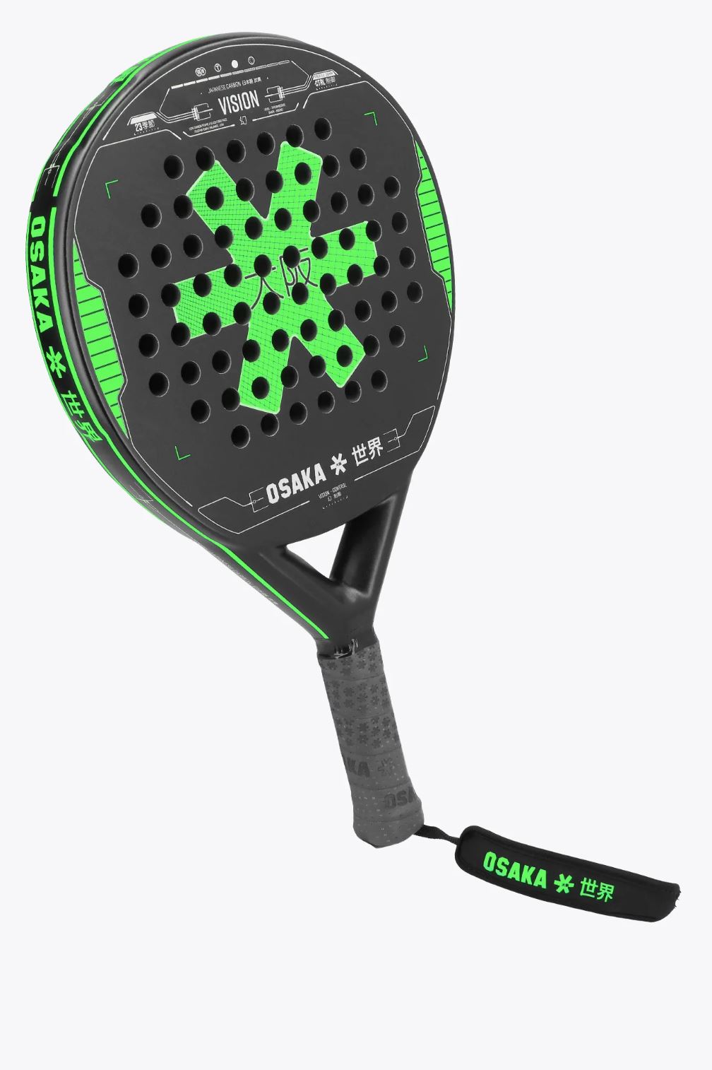 Osaka Vision Control 2023 Padel Racket (Iconic Black)