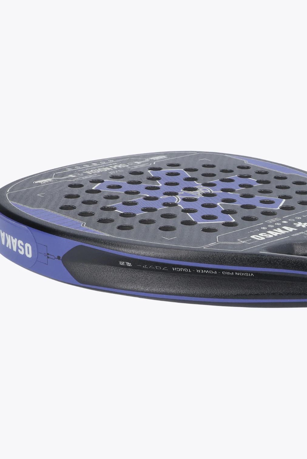 Osaka Rackets Osaka Vision Pro Power Touch 2023 Padel Racket (Purple/Sand ...
