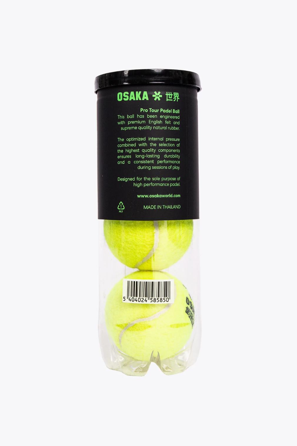 Osaka Pro Tour Padel Balls (tube with 3 pcs)